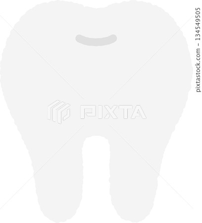 手繪單圖示插圖:牙齒 手繪單圖示插圖:牙齒 134549505