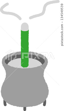 Simple hand-drawn icon illustration: Incense 134549539