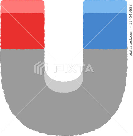 簡單的手繪圖示插圖:磁鐵 簡單的手繪圖示插圖:磁鐵 134549688