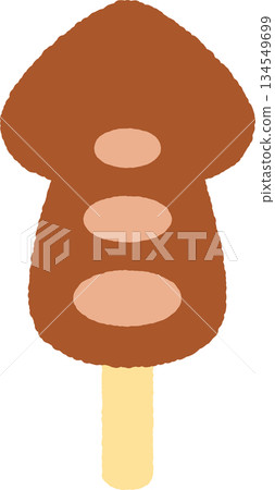Festival food single icon: Squid skewers Festival food single icon: Squid skewers 134549699