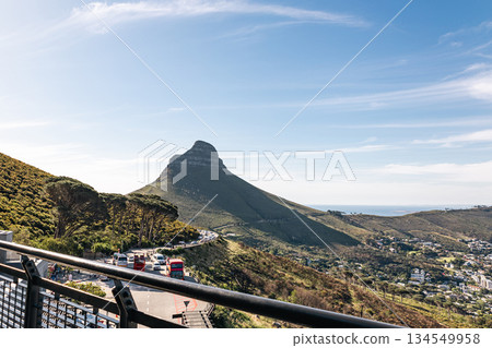 Lion's Head mountain travel destination. Cape Town, South Africa 134549958