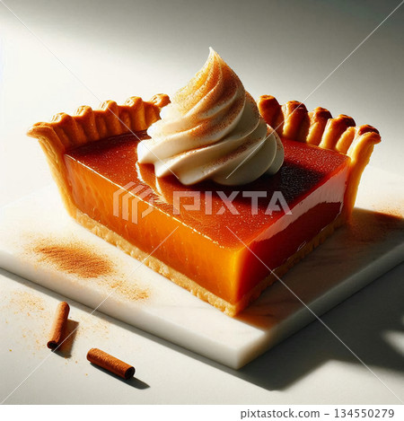 一塊正宗的烤焦糖塔，為您的下午茶時光增添光彩。 134550279