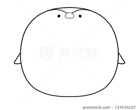 黑白可愛企鵝相框 134550287