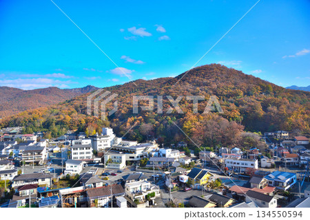 "Yamanashi prefecture" The cityscape of Kofu city "Yamanashi prefecture" The cityscape of Kofu city 134550594