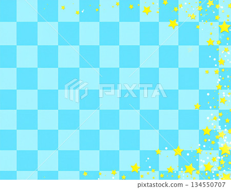 以手繪方格圖案為背景,搭配清新的淺藍色和星星圖案。 以手繪方格圖案為背景,搭配清新的淺藍色和星星圖案。 134550707