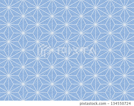 Japanese pattern _ hemp leaf _ Japanese paper background material _01 134550724
