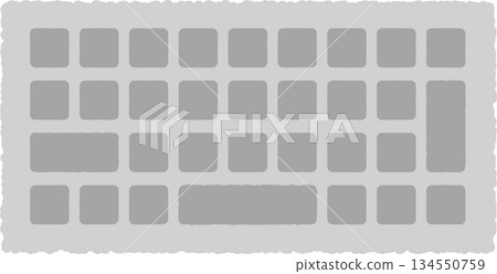 Simple handwritten icon illustration keyboard Simple handwritten icon illustration keyboard 134550759