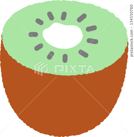 手繪單圖示插畫水果獼猴桃 134550760