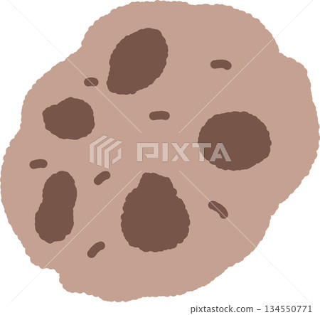 手繪單圖示插圖食物餅乾 134550771