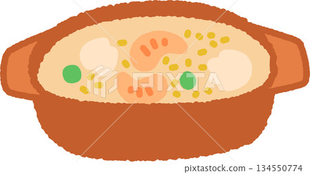 手繪圖示焗烤 134550774