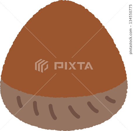 簡單的手繪圖示插圖 - 栗子 134550775