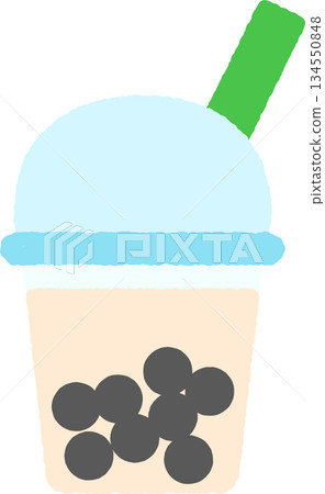 簡單的手繪圖示插圖：木薯 134550848