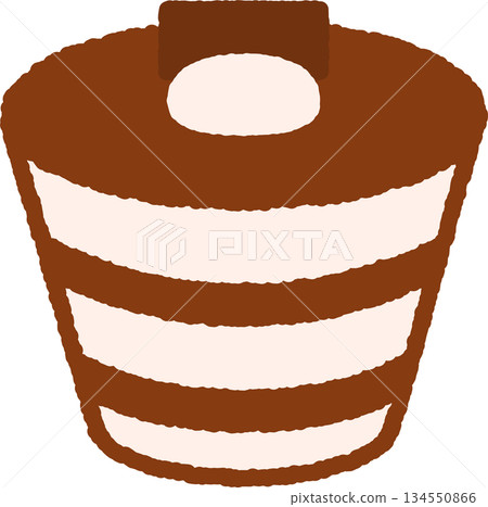 提拉米甦的手繪圖示插圖 134550866