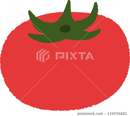 手繪單一圖示插圖蔬菜番茄 134550882