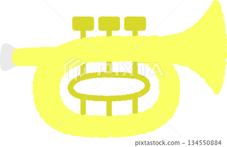 手繪簡易圖示插圖：小號 134550884