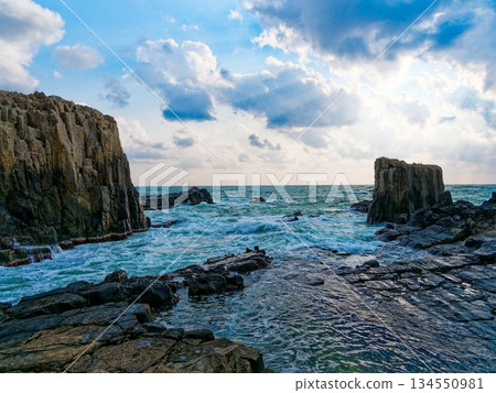 東尋坊的碧海藍天 134550981