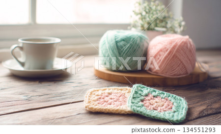 窗邊的光線和一團毛線，編織帶來的自然生活 134551293