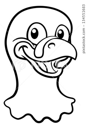 Turkey Thanksgiving Cartoon Bird Christmas Mascot Turkey Thanksgiving Cartoon Bird Christmas Mascot 134551683