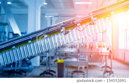 The plastic bottle blowing machine. PET preforms for blowing of plastic bottles 134552091