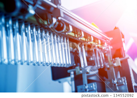 The plastic bottle blowing machine. PET preforms for blowing of plastic bottles 134552092