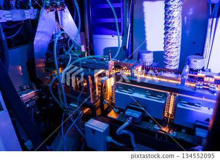 The plastic bottle blowing machine. PET preforms for blowing of plastic bottles The plastic bottle blowing machine. PET preforms for blowing of plastic bottles 134552095