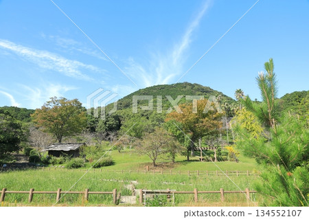 View of Mt. Miyaji from Miyajidake Shrine Minkamura Natural Park 134552107