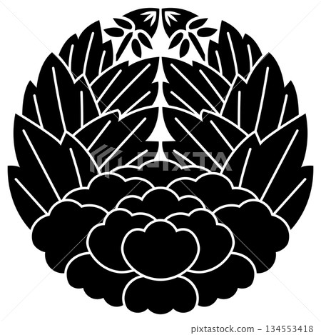 This is the family crest. It is called apricot leaf peony. This is the family crest. It is called apricot leaf peony. 134553418
