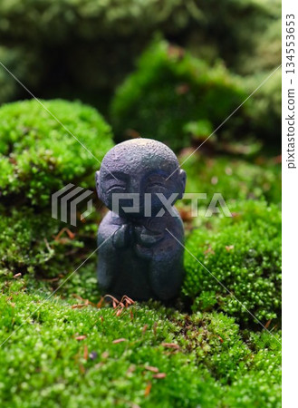 Jizo in the moss Jizo in the moss 134553653