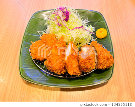 Delicious fried shrimp and pork cutlet Delicious fried shrimp and pork cutlet 134555118