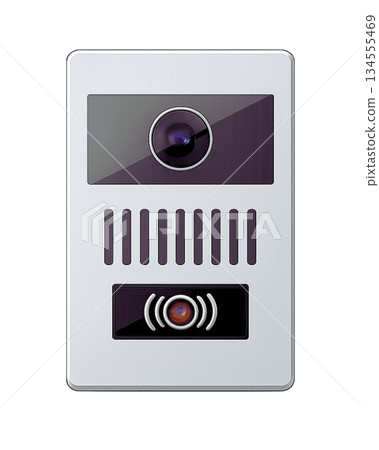 Image of a residential intercom with a camera Image of a residential intercom with a camera 134555469