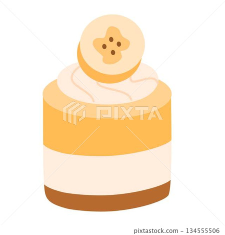 Banana caramel cheesecake sweet dessert Banana caramel cheesecake sweet dessert 134555506