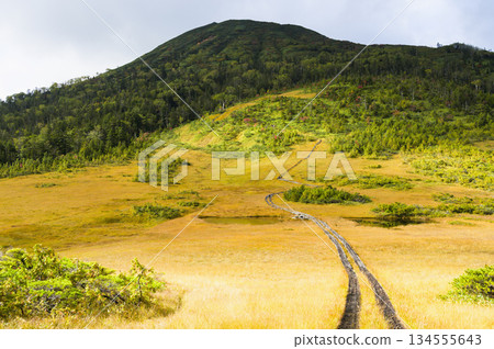 秋天的火打岳和熊澤田代 秋天的火打岳和熊澤田代 134555643