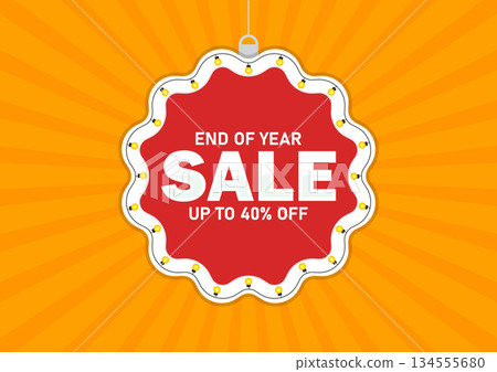 End of Year Sale Up to 40% Off Promotional Discount Badge End of Year Sale Up to 40% Off Promotional Discount Badge 134555680