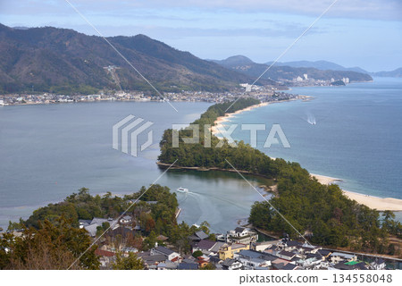Amanohashidate one of the top three scenic views in Japan on the Sea of Japan in north Kyoto prefecture Amanohashidate one of the top three scenic views in Japan on the Sea of Japan in north Kyoto prefecture 134558048