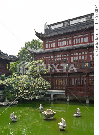 Yuyuan classical Chinese garden in the Old City of Shanghai, built in 1559 during Ming Dynasty in Shanghai, China Yuyuan classical Chinese garden in the Old City of Shanghai, built in 1559 during Ming Dynasty in Shanghai, China 134558074