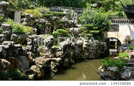 Yuyuan Chinese garden in the Old City of Shanghai, built in 1559 during Ming Dynasty in Shanghai, China Yuyuan Chinese garden in the Old City of Shanghai, built in 1559 during Ming Dynasty in Shanghai, China 134558080