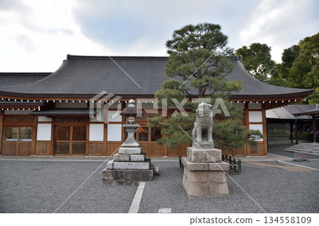 Jonangu Shinto Shrine from Heian period in southern Kyoto in Kansai region of Japan Jonangu Shinto Shrine from Heian period in southern Kyoto in Kansai region of Japan 134558109