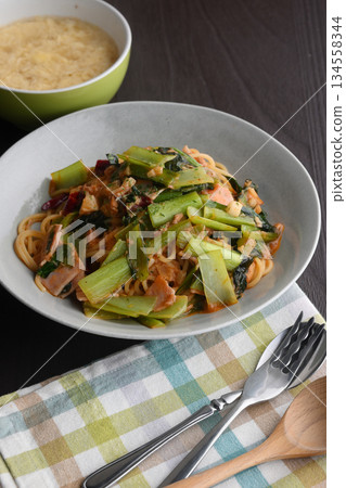 Pasta lunch soup set Pasta lunch soup set 134558344