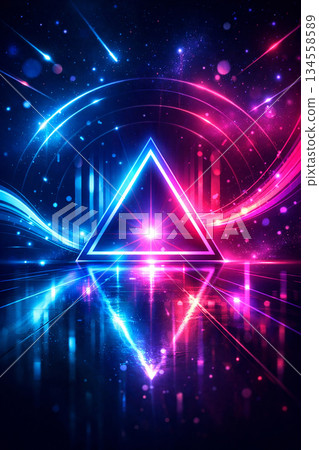 Blue and purple light wallpaper photo 134558589