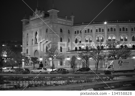 Plaza de toros de Las Ventas, largest bullfighting arena in Spain in Salamanca district of Madrid 134558828