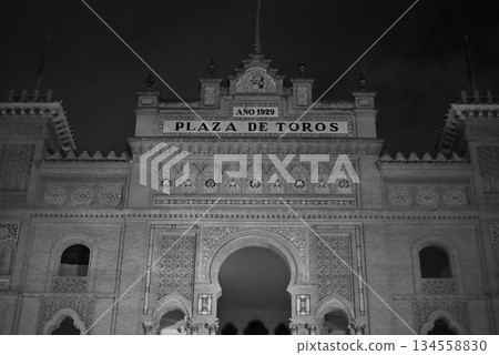 Plaza de toros de Las Ventas, largest bullfighting arena in Spain in Salamanca district of Madrid Plaza de toros de Las Ventas, largest bullfighting arena in Spain in Salamanca district of Madrid 134558830