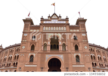 Plaza de toros de Las Ventas, largest bullfighting arena in Spain in Salamanca district of Madrid 134558832
