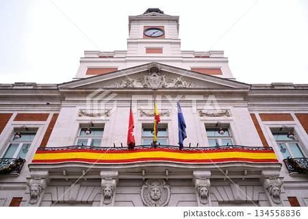 Royal House of the Post Office, currently Office of the President of the Community of Madrid in Puerta del Sol, Madrid, Spain 134558836