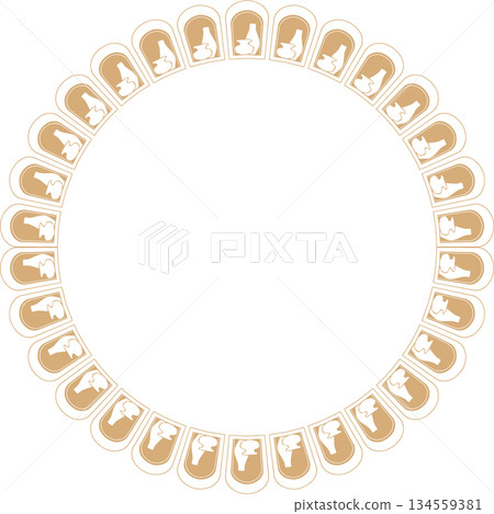 Porcelain empty frame. Vector frame for text. Modern Art clay graphic element for design Porcelain empty frame. Vector frame for text. Modern Art clay graphic element for design 134559381
