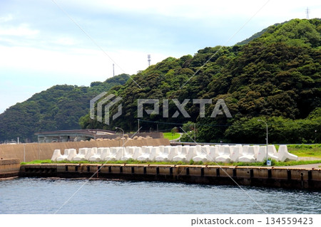 奈良尾港 奈良尾港碼頭 高速噴射水翼船 長崎縣 南松浦郡 新上五町 134559423