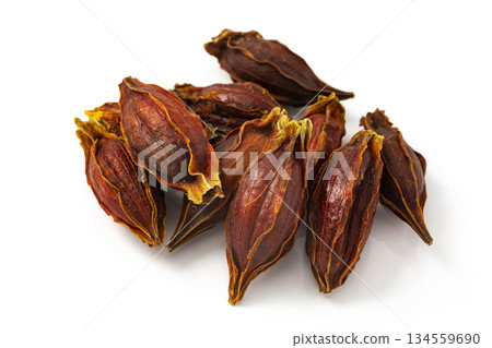Gardenia fruit on a white background 134559690