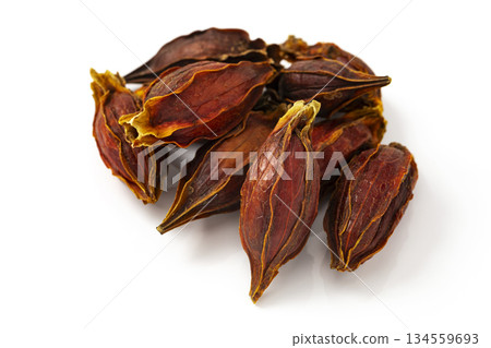 Gardenia fruit on a white background 134559693