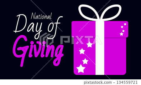 National Day of Giving, Charity and Kindness Concept 134559721