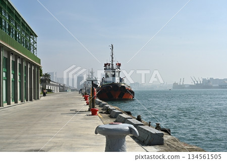 Pier scenery at Kaohsiung Port, Taiwan 134561505