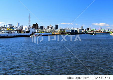 小九橋 / 從隅田川眺望高台橋（東京荒川區）[2025年12月] 134562374